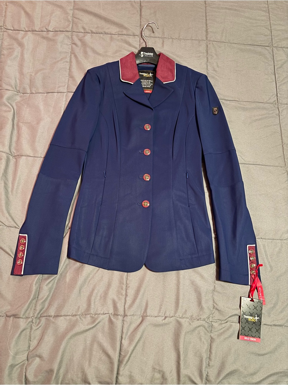 Tredstep Solo Vision Coat - Navy/Burgundy/2